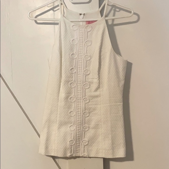 Lilly Pulitzer Annabelle Resort White Top - Picture 2 of 5